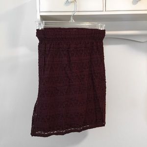 CUTE MAROON JACK WILLS TIGHT SKIRT SIZE 2